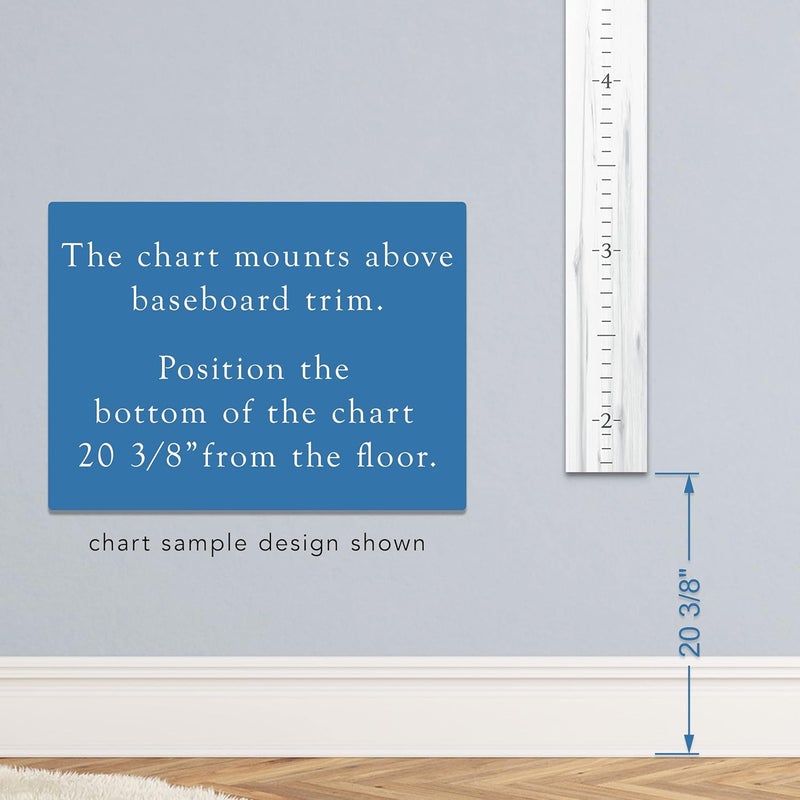 Back40Life Farmhouse Style Wooden Kids Growth Chart Ruler for Boys and Girls (Weathered Natural - WHT) - Image 5